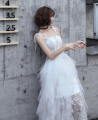 White Sweetheart Tulle Prom Dress White Prom Dresses