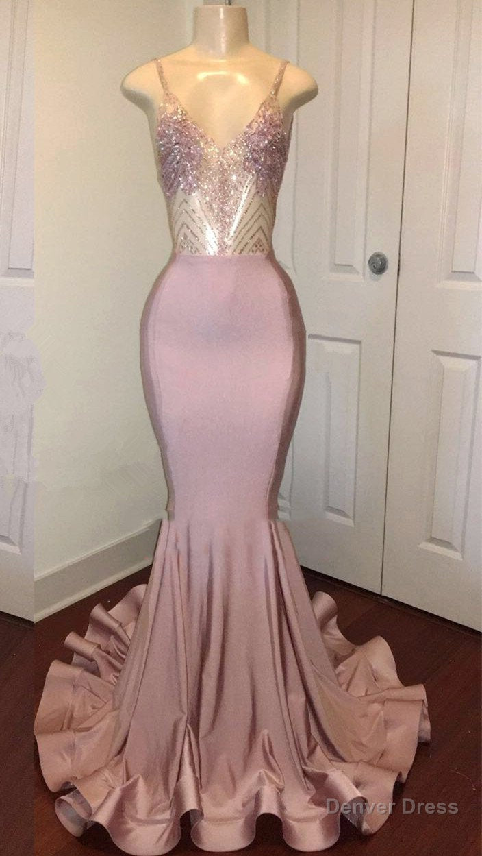 Sexy Mermaid Dusty Rose Sweetheart Shiny Backless Long Prom Dress 2025 Main image