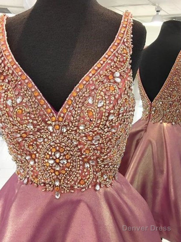 2026 A Line V Neck Sleeveless V Back Beading Layers Cut Short Mini Homecoming Dresses Secondary image