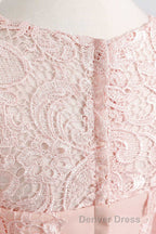 Pink Rhinestone Half Sleeve A Line Long Mother of the Bride Dresses