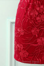 Light Blue Tight Hoco Dresses with Appliques