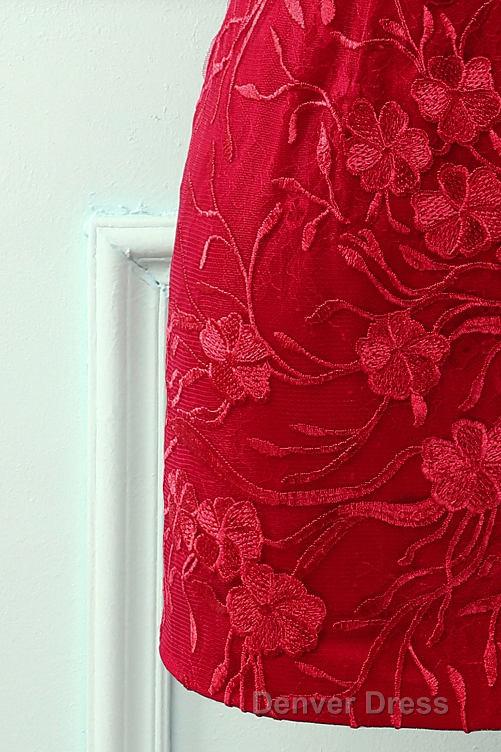 Light Blue Tight Hoco Dresses with Appliques
