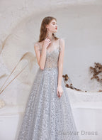 Gorgeous Beading High Neck Tulle Prom Dresses, With Cape Sleeves