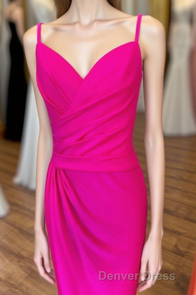 Orange Surplice Neck Backless Long Formal Dresses Main image