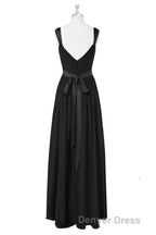 Lavender Chiffon V Neck Backless Long Bridesmaid Dresses