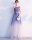 Unique Tulle Long Prom Dress Tulle Long Prom Dresses