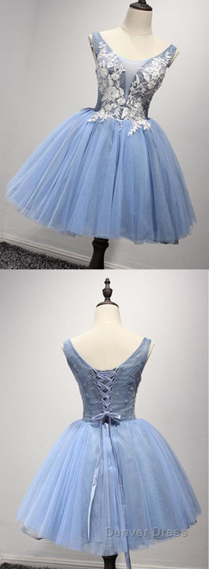 Luxurious A Line Straps Knee Length Short Tulle Homecoming Dresses