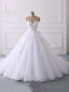 Lace Applique Ball Gowns Vestido Wedding Dresses Spaghetti Straps