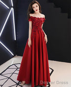 Burgundy Tulle Lace Long Prom Dress Burgundy Tulle Bridesmaid Dresses