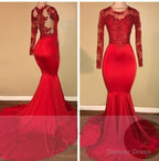 2026 Red Mermaid Prom Dresses