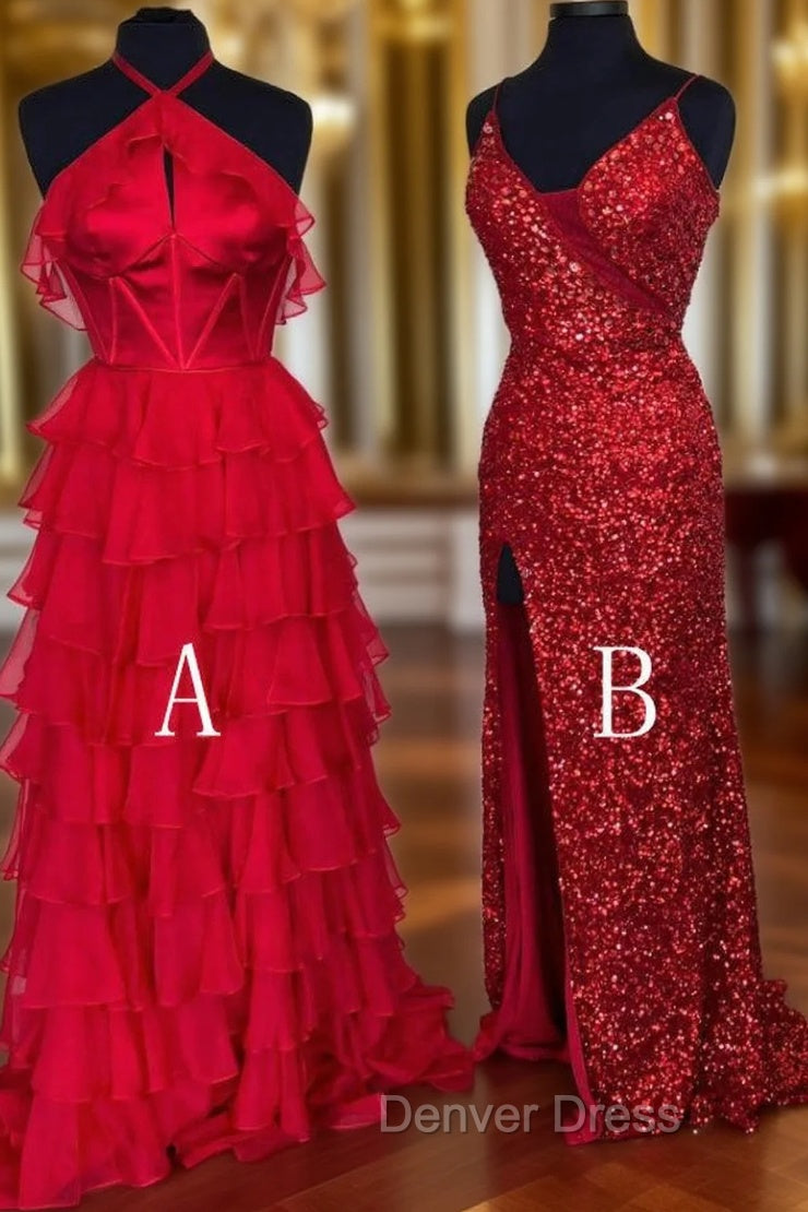2025 New Style Red Long Prom Dresses