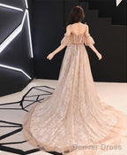 Pink Tulle Long Prom Dress Pink Tulle Prom Dresses