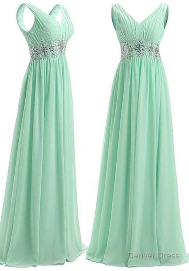 Beading Straps A-Line/Princess Chiffon Prom Dresses Main image
