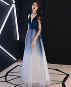 Simple Green Tulle Long Prom Dress Green Tulle Prom Dresses