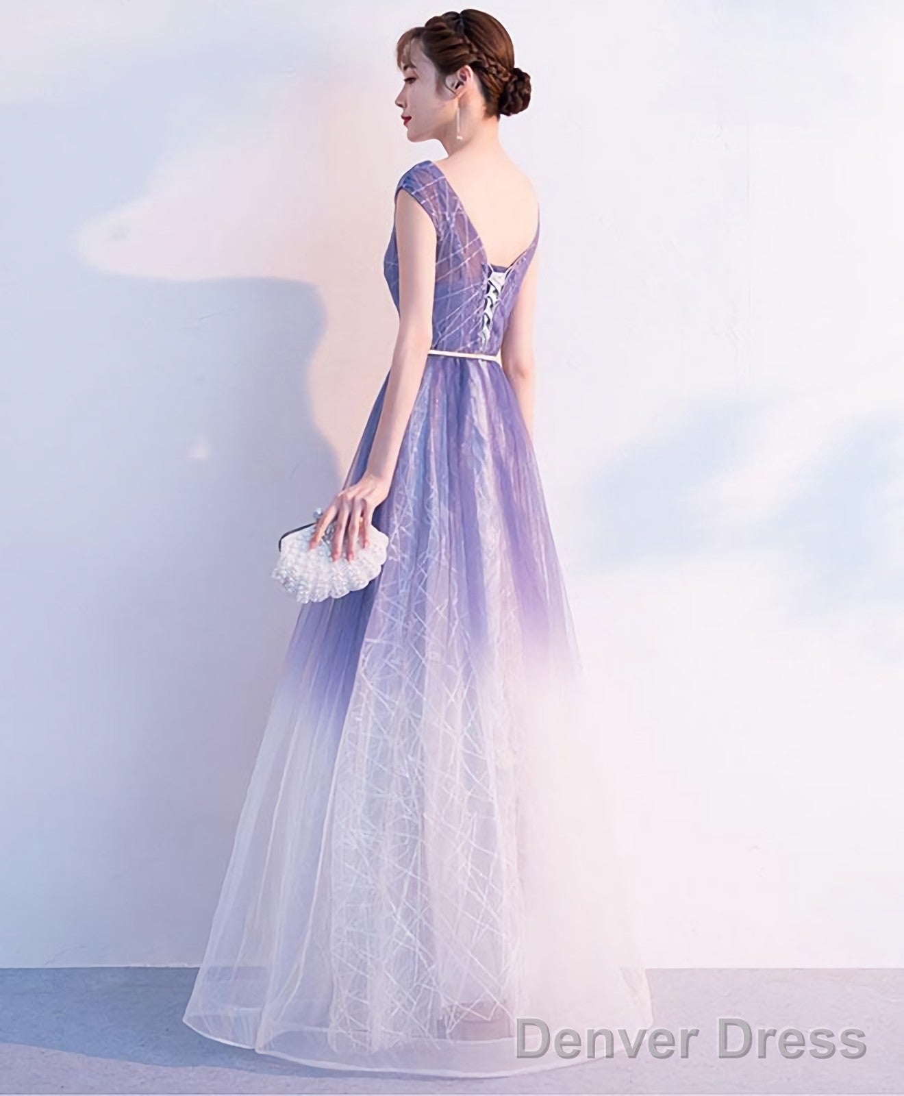Unique Tulle Long Prom Dress Tulle Long Prom Dresses