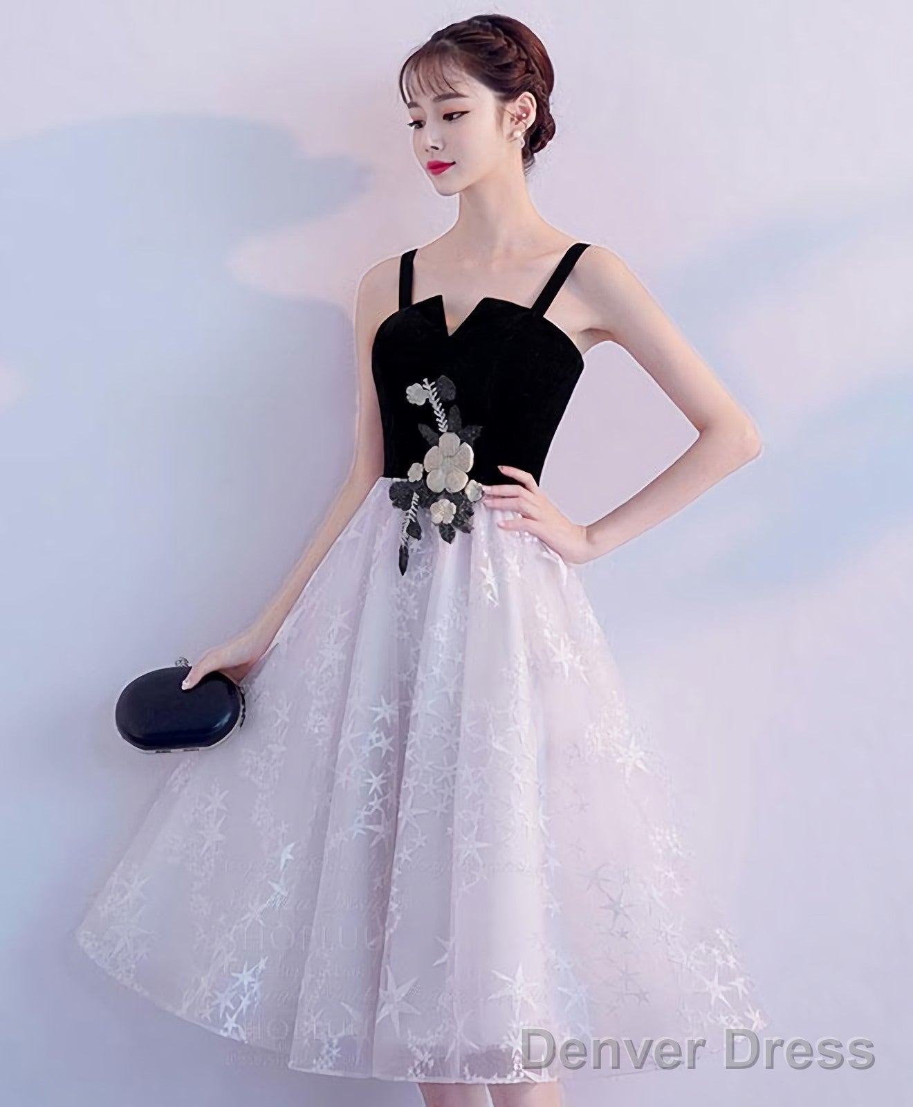 Cute Tulle Lace Short Prom Dress Tulle Homecoming Dress