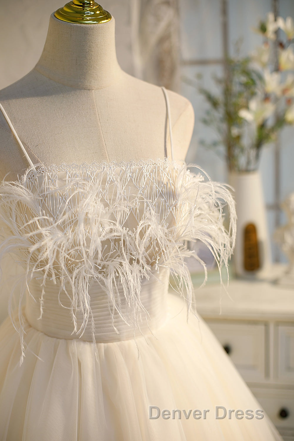 Chic Sleeveless Spaghetti Straps Tulle Princess Homecoming Dresses