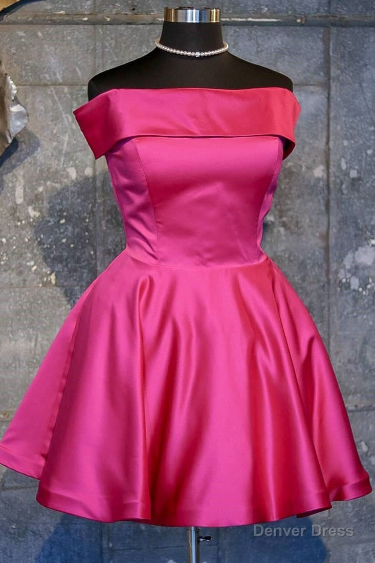 Off the Shoulder Short Red Homecoming Dress Main image