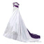 Strapless Satin A Line Embroidery 2026 Wedding Dresses