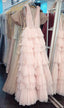 Pink prom Dress,long Prom Dresses