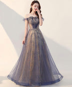 Elegant Tulle Long Prom Dress Tulle Prom Dresses