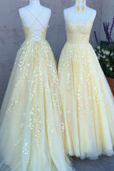 Lace Appliques prom -jurken voor dames Lange spaghetti -riem Baljurken TULLE Formele jurk voor feest