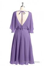 Royal Blue Long Sleeve Blouson Style Bridesmaid Dresses