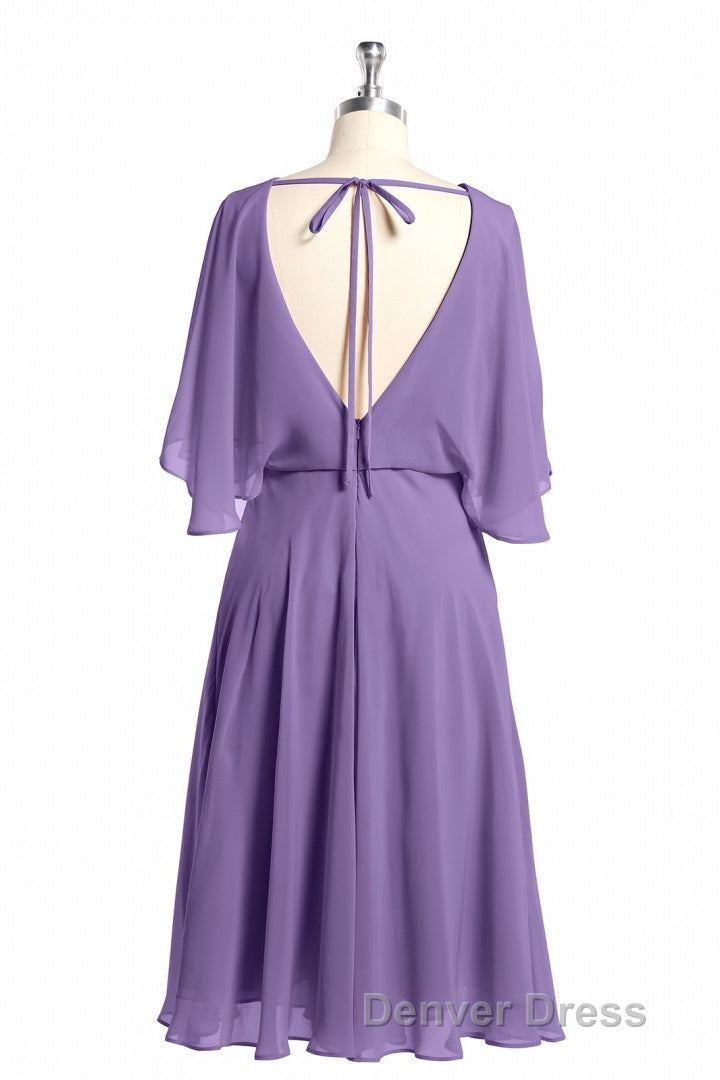 Royal Blue Long Sleeve Blouson Style Bridesmaid Dresses