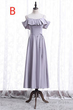 Elegant Lavender Long Mismatch Bridesmaid Dresses