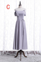 Elegant Lavender Long Mismatch Bridesmaid Dresses