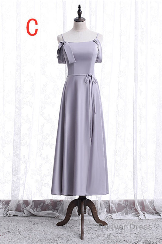 Elegant Lavender Long Mismatch Bridesmaid Dresses