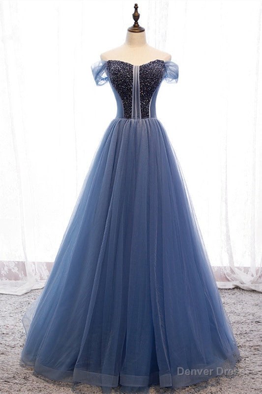 Princess Strapless Beaded Tulle Prom Dress Main image