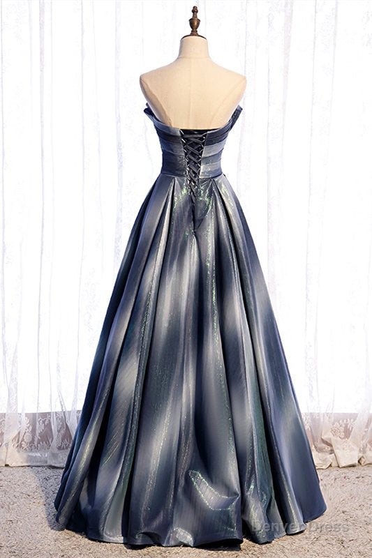 Stunning Strapless Ombre Long Prom Dresses Secondary image