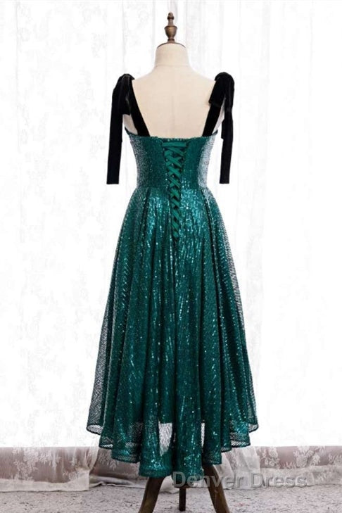 Cute Rose Gold Sequins Short Prom Dresses Secondary image