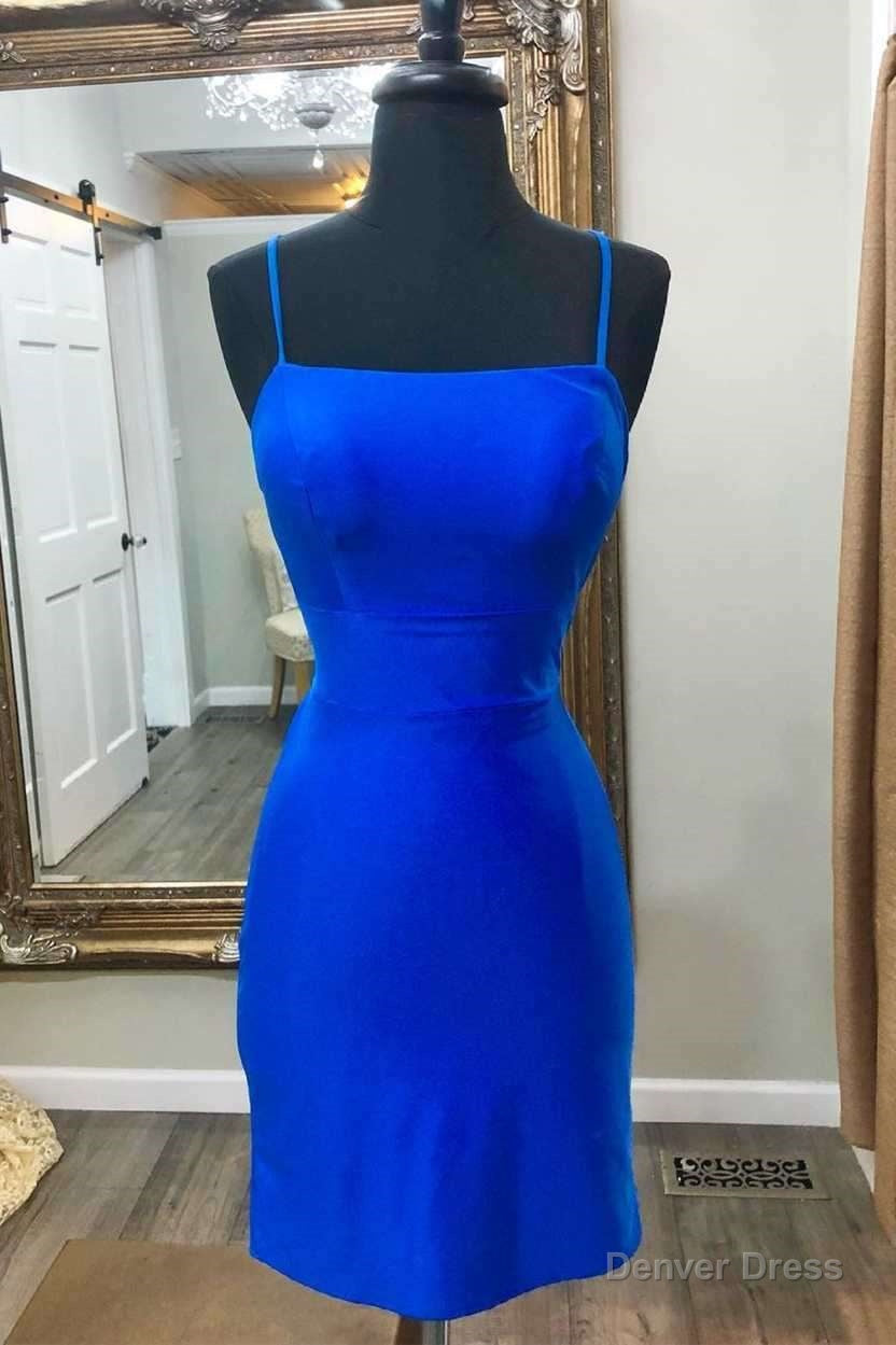 Sexy Tight Royal Blue Short Homecoming Dress Main image