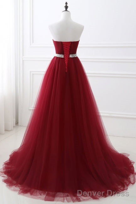 Buy cheap evening dresses long burgundy prom dresses online Secondary image