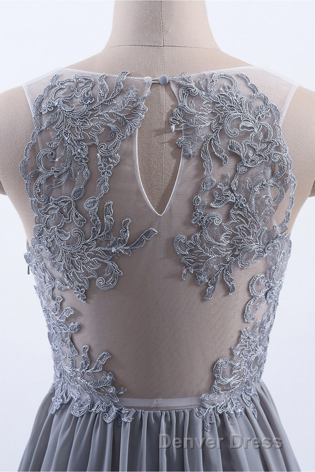 Silve Chiffon A Line Ruffles Long Bridesmaid Dresses