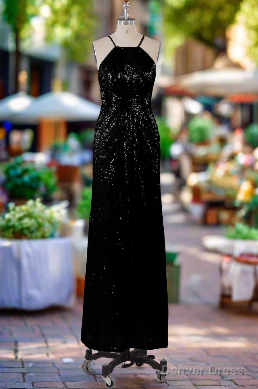 Beautiful Sequins Halter Hourglass Bridesmaid Dresses