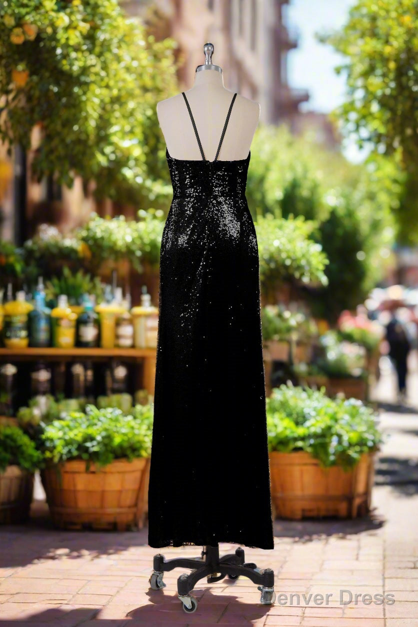 Beautiful Sequins Halter Hourglass Bridesmaid Dresses