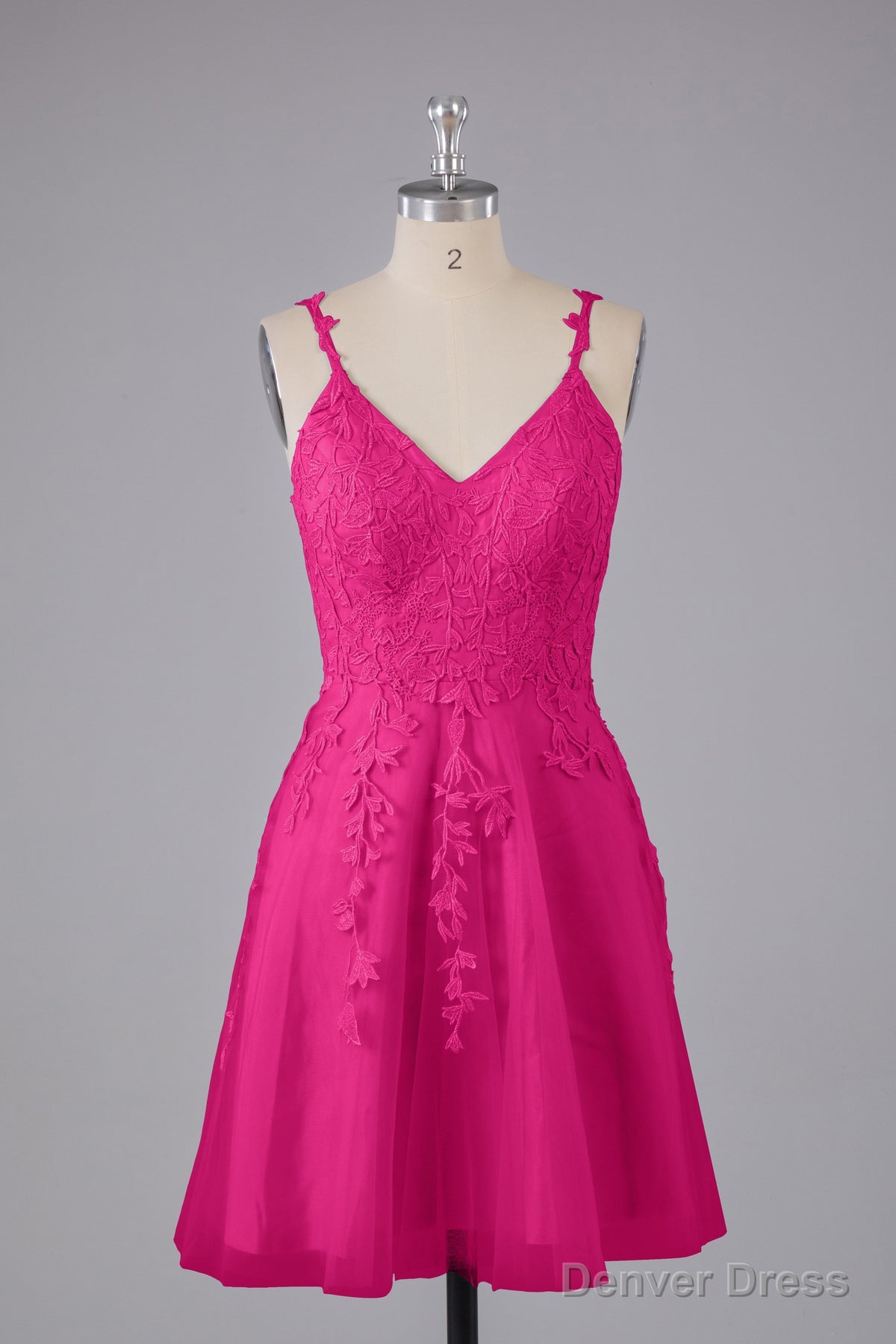 Beautiful Spaghetti Straps V Neck Bridesmaid Dresses