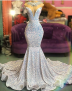 Glamorous Sequins Mermaid Long Evening Prom Dresses Online