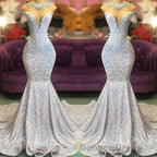 Glamorous Sequins Mermaid Long Evening Prom Dresses Online