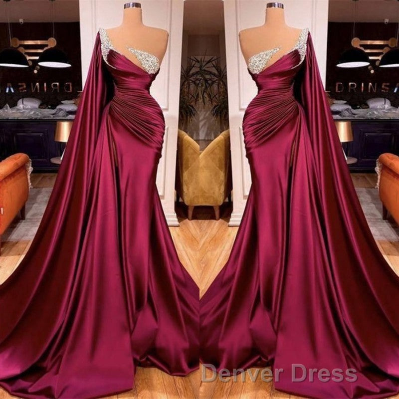 Gorgeous Mermaid Beads Evening Prom Dresses WIth Ruffles Secondary image