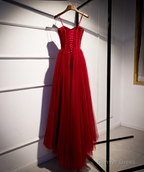 Spaghetti Straps Prom Dress, Newest Prom Dress, Chiffon Prom Dress, A Line Prom Dr Long Prom Dress