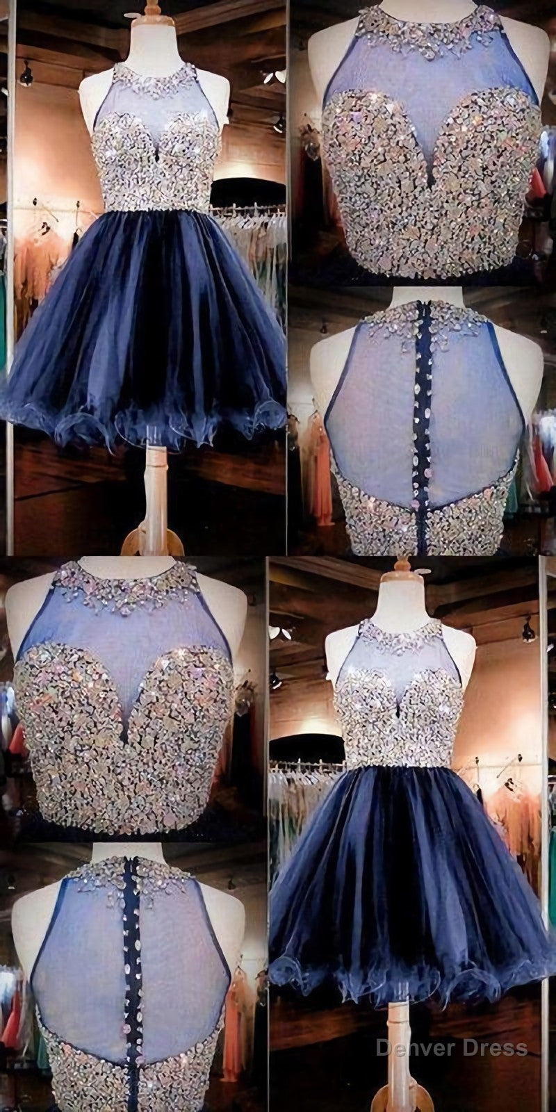 Charming Great Cute Homecoming Dress, Homecoming Dress, Blue Homecoming Dresses, E0952