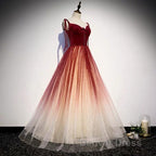 Fairytale Red Gradient Prom Dresses