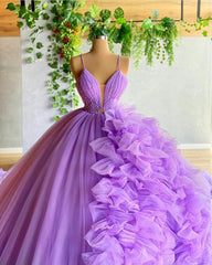 Unique prom dress evening gowns Wedding Dresses with Train prom dress