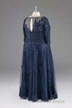 Half sleeves Sequined Elegant Lace Mother of The Bride Dresses
