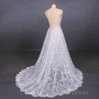 Charming Spaghetti Straps Long A Line Wedding Dress Beach Wedding Dresses