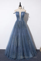 Lovely Tight A Line Lace Up Blue Prom Dress For Girls Prom Dresses